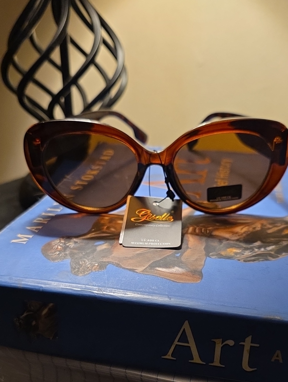 Giselle Brown Cat-Eye Sunglasses for Women
